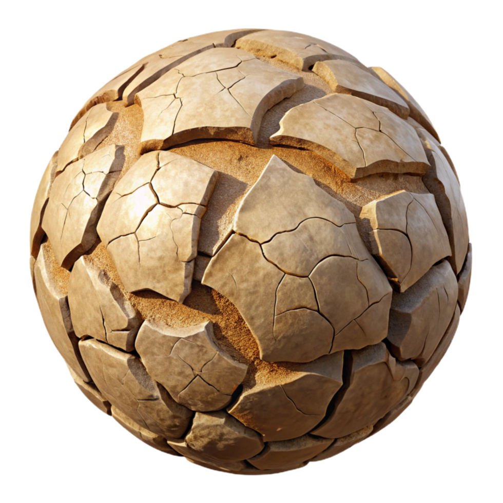 beautiful abstract Cracked Dry Earth Top Angle Isolated high resolution png