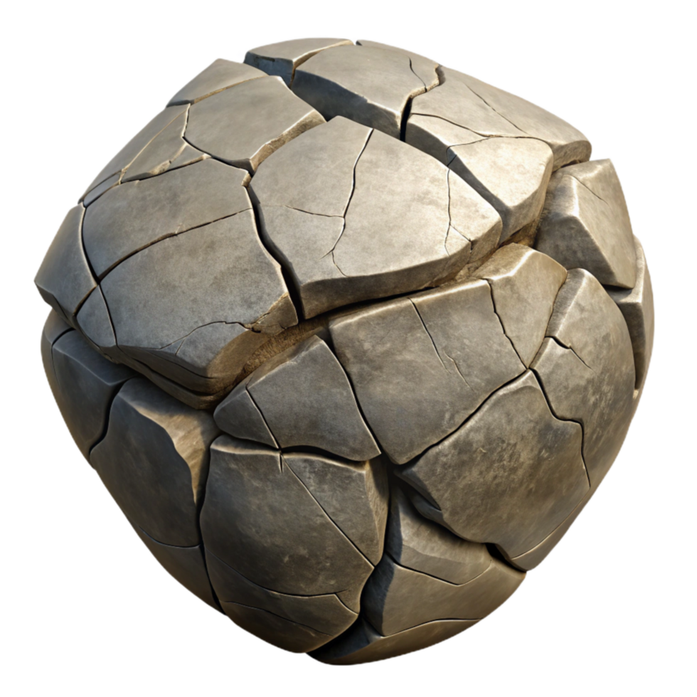 vibrant minimalist Cracked Stone Texture Isolated High Resolution Detail genuine png