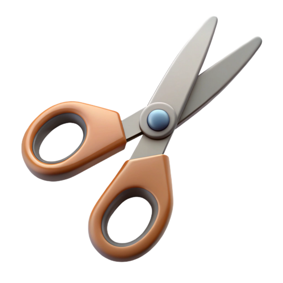 beautiful modern Craft Scissors Sharp Blades Transparent Background professional png