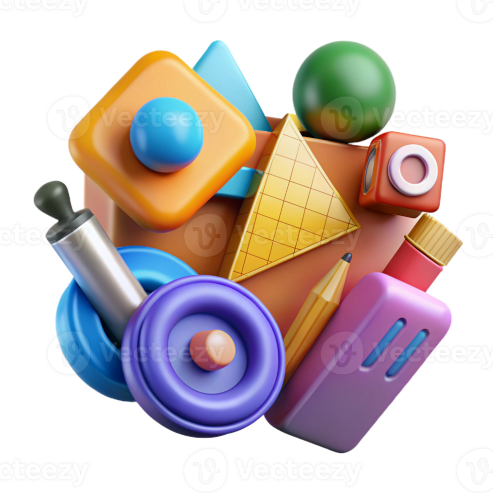 extraordinary modern Creative Design Tools Icons Set Colorful Isolated exclusive png