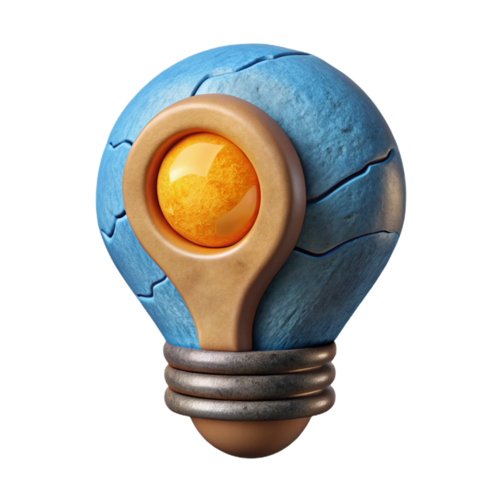 extraordinary minimalist Creative Problem Solving Icon Lightbulb Cutout original png