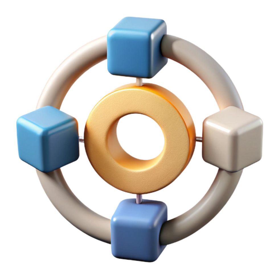 extraordinary artistic Creative Process Flowchart Diagram Circular Design Isolated detailed png