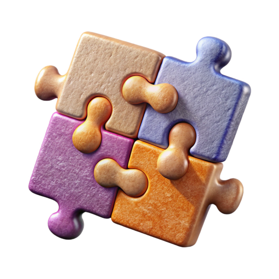 stunning modern Creative Problem Solving Puzzle Pieces Isolated exclusive png