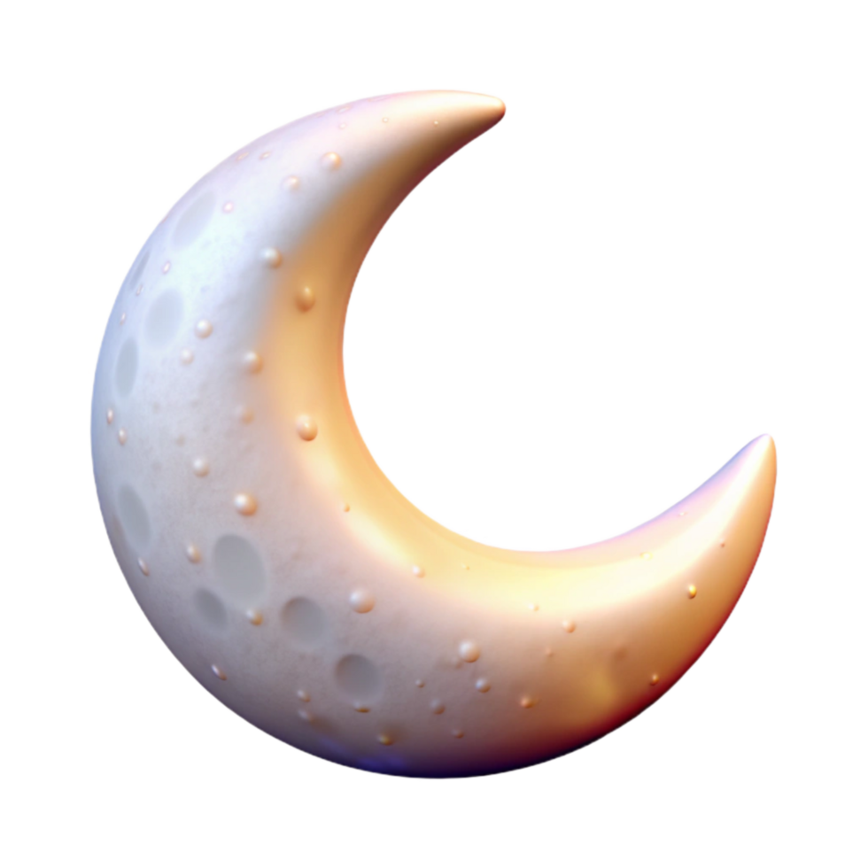 extraordinary contemporary Crescent Moon Soft Glow Cutout authentic png