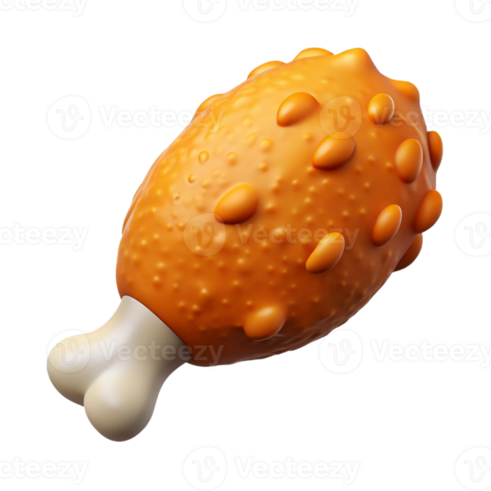 dramatic modern Crispy Fried Chicken Golden Brown Isolated premium png