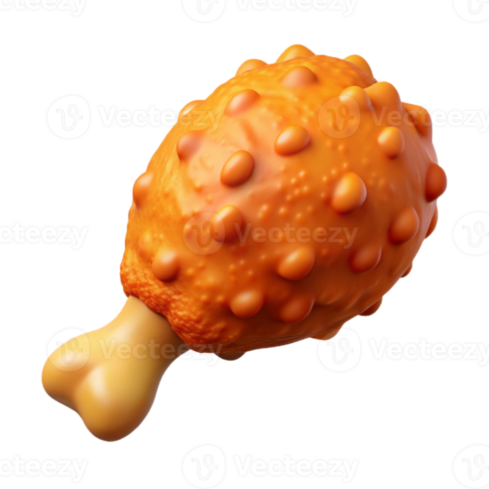 magnificent artistic Crispy Fried Chicken Isolated Element png