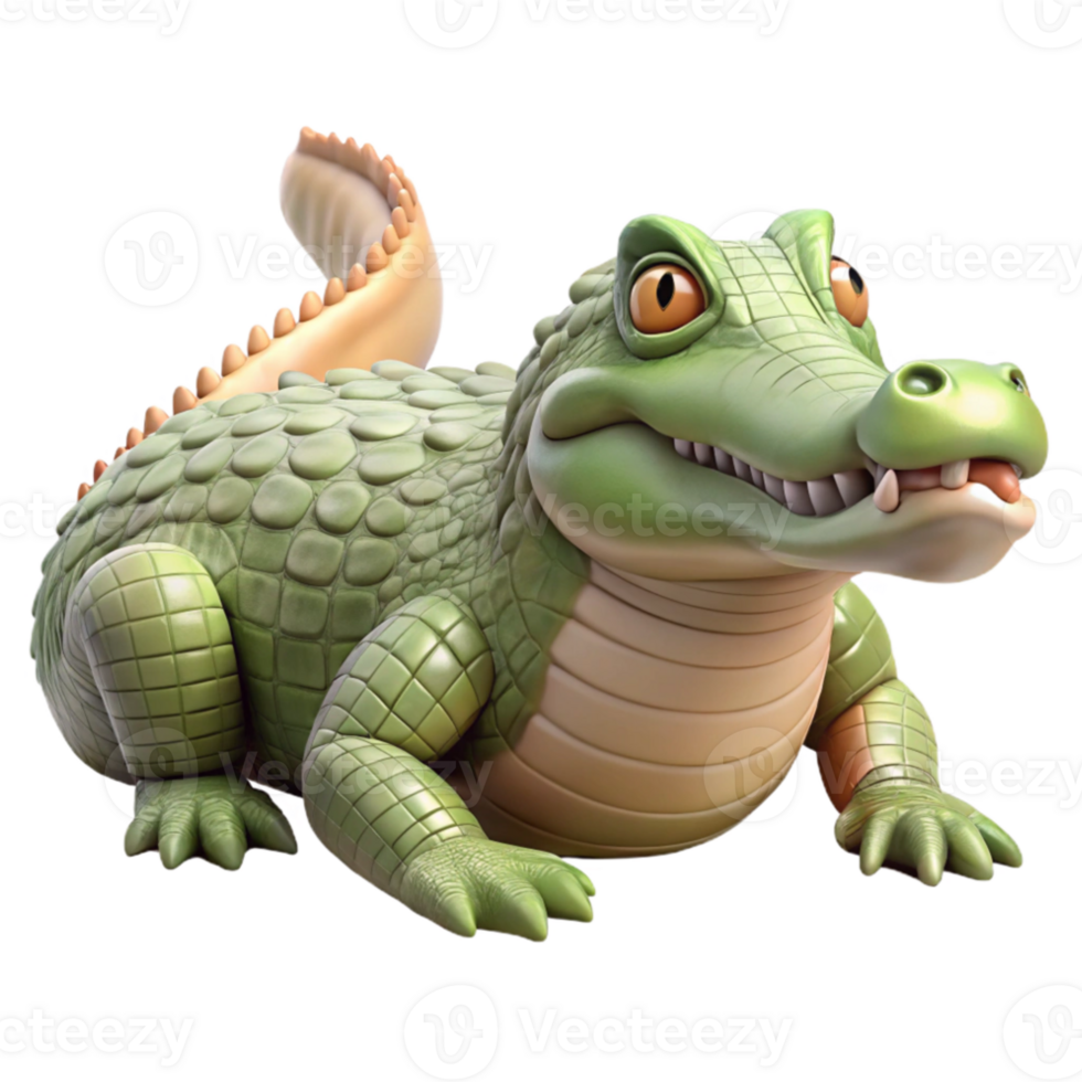 stunning rustic Crocodile Basking in Sun Isolated exclusive png