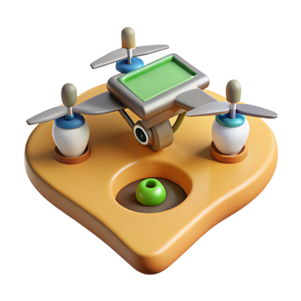 stunning traditional Crop Health Monitoring with Drone Aerial View Cutout png