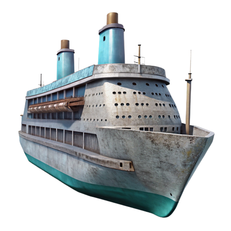 wonderful creative Cruise Ship Side View Isolated high resolution png
