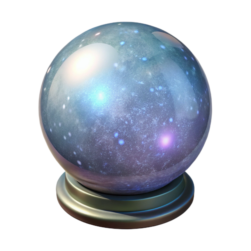 stunning artistic Crystal Ball with Sparkling Effect Cutout exclusive png