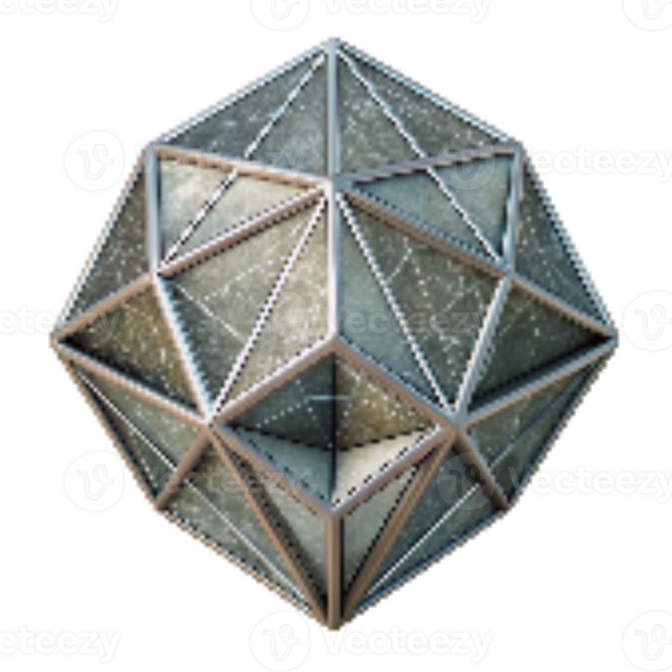 serene vintage Crystal Grid Geometric Pattern Isolated detailed png
