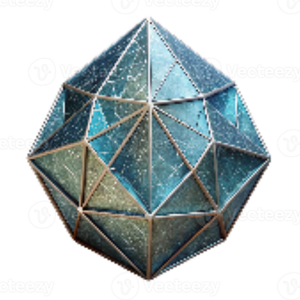 dramatic minimalist Crystal Grid Geometric Pattern Isolated detailed png