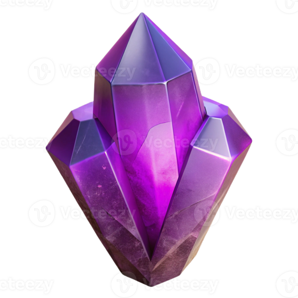 stunning traditional Crystal Point Amethyst Purple Facets Cutout professional png