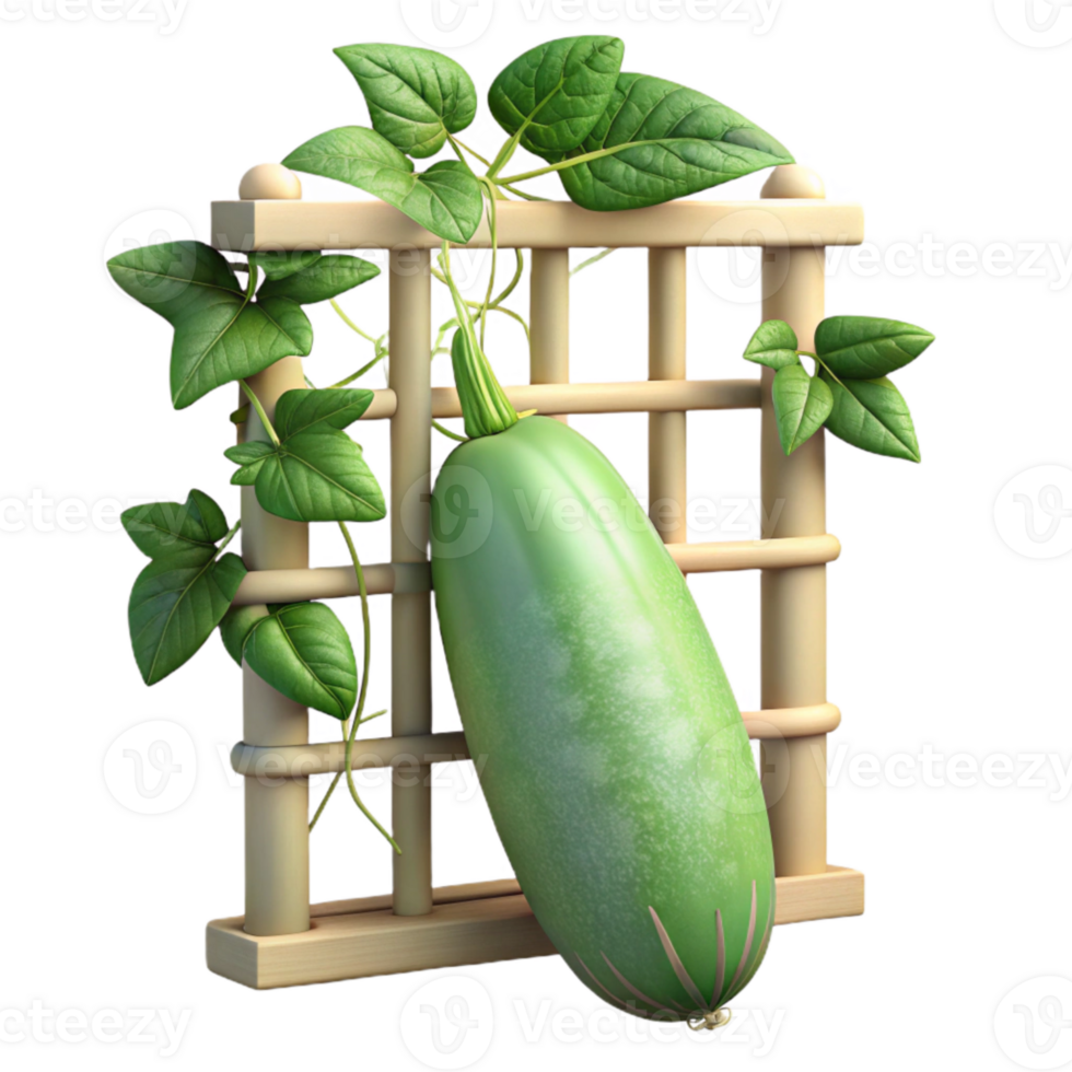 magnificent creative Cucumber Plant Climbing Trellis Close Up Cutout exclusive png