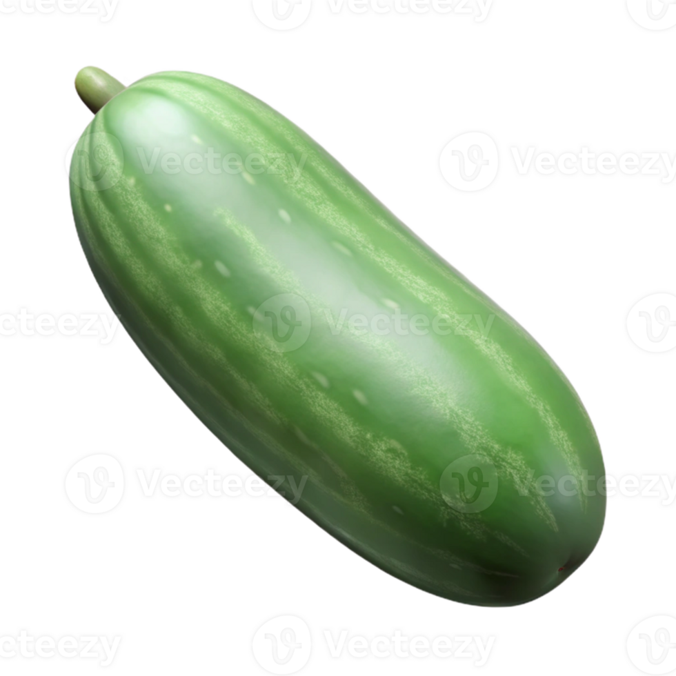impressive rustic Cucumber Isolated on White Background detailed png
