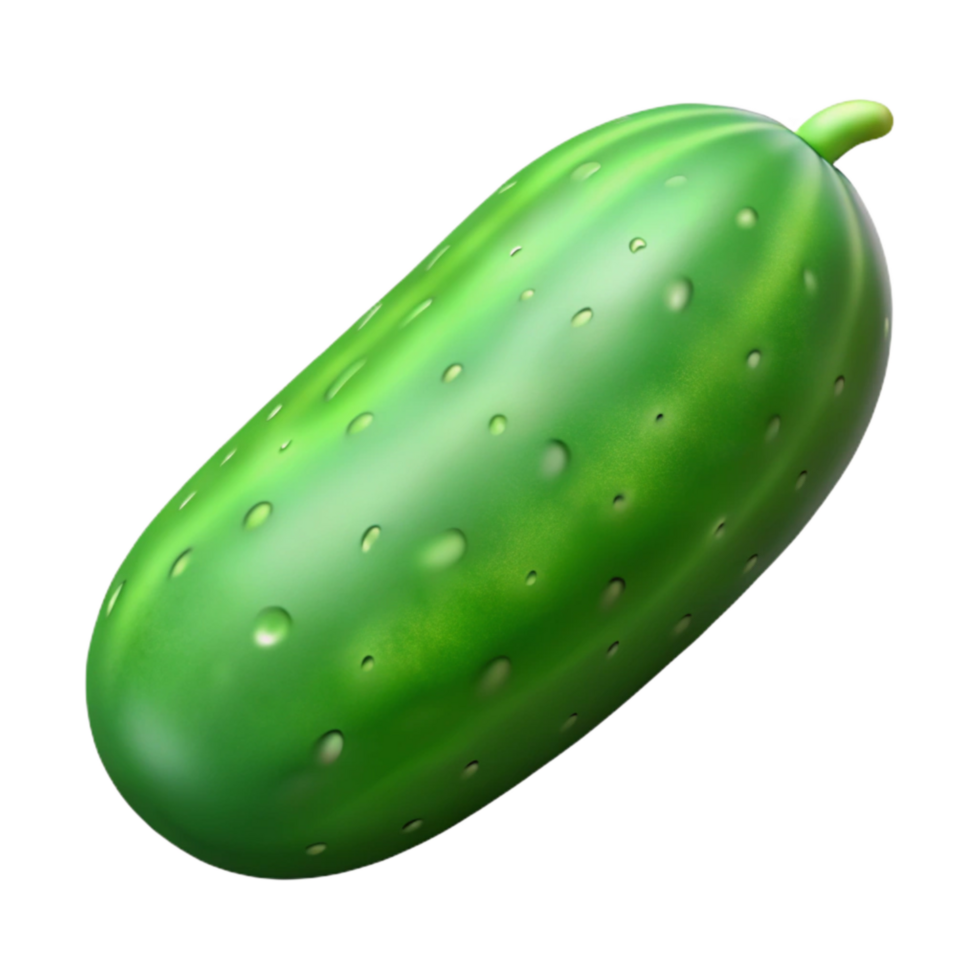 beautiful modern Cucumber Vegetable Green Color Transparent Background authentic png
