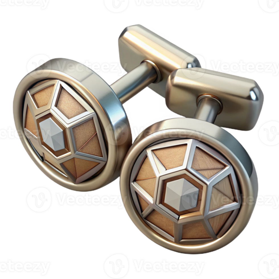 stunning abstract Cufflinks with Geometric Design Cutout png