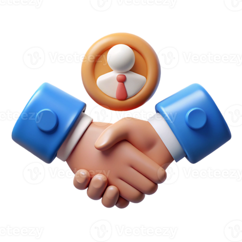 serene abstract Customer Relationship Management Icon Handshake Transparent Background high resolution png