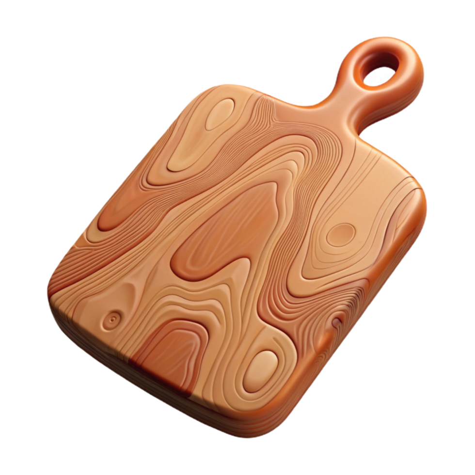 dramatic abstract Cutting Board Wood Grain Cutout Element authentic png