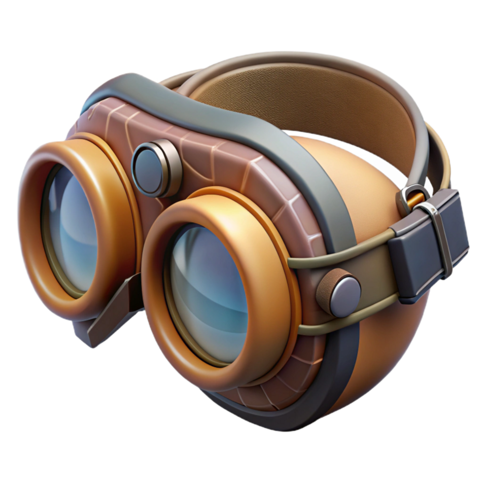 stunning creative Cyberpunk Goggles Side View Cutout Transparent Background exclusive png