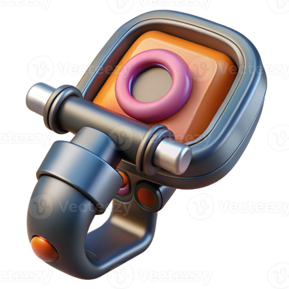 extraordinary abstract Cycling Computer Mount Close Up Isolated premium png