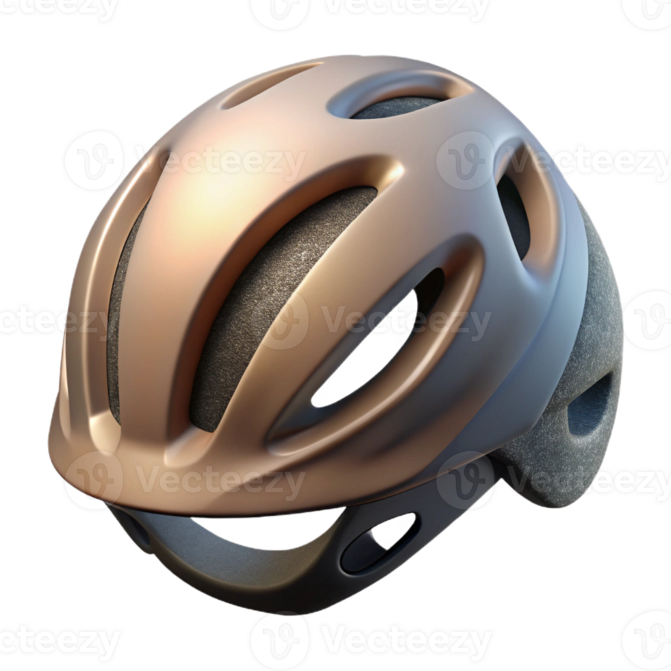 stunning rustic Cycling Helmet Rear View Isolated professional png