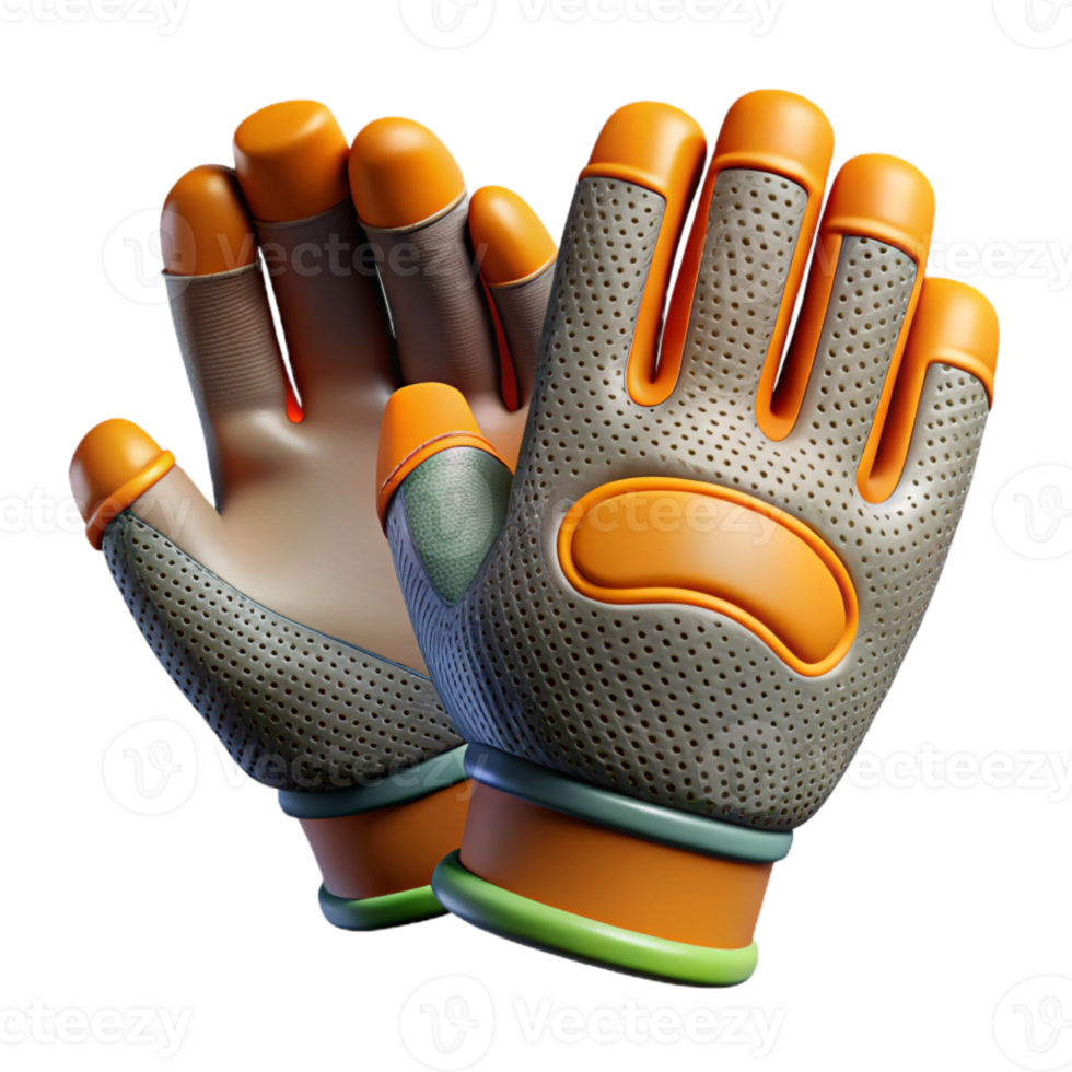 wonderful abstract Cycling Gloves with Gel Padding Palm View Isolated genuine png