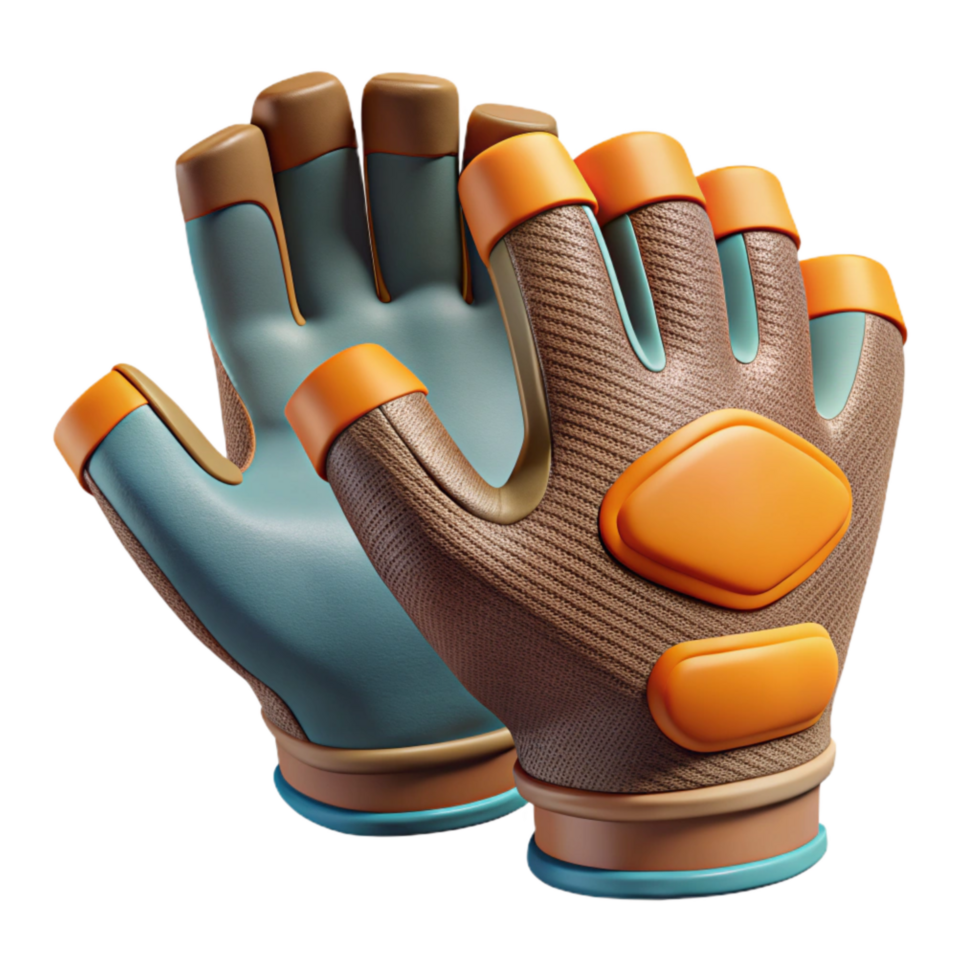 extraordinary minimalist Cycling Gloves with Gel Padding Palm View Isolated exclusive png