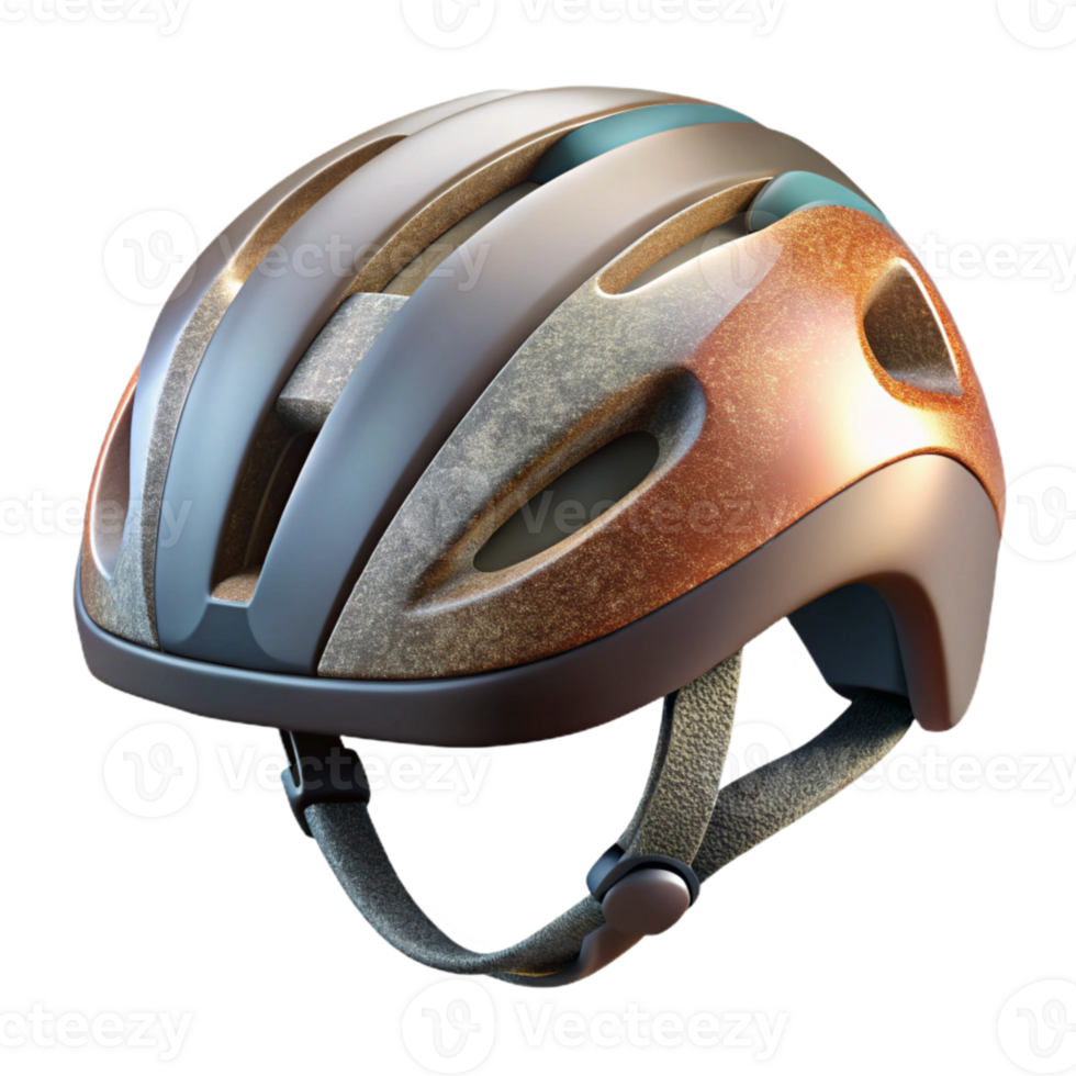 extraordinary abstract Cycling Helmet Rear View Isolated premium png