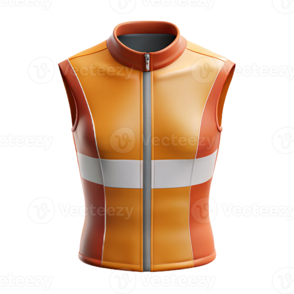 beautiful classic Cycling Jersey Sleeveless Front View Isolated high resolution png