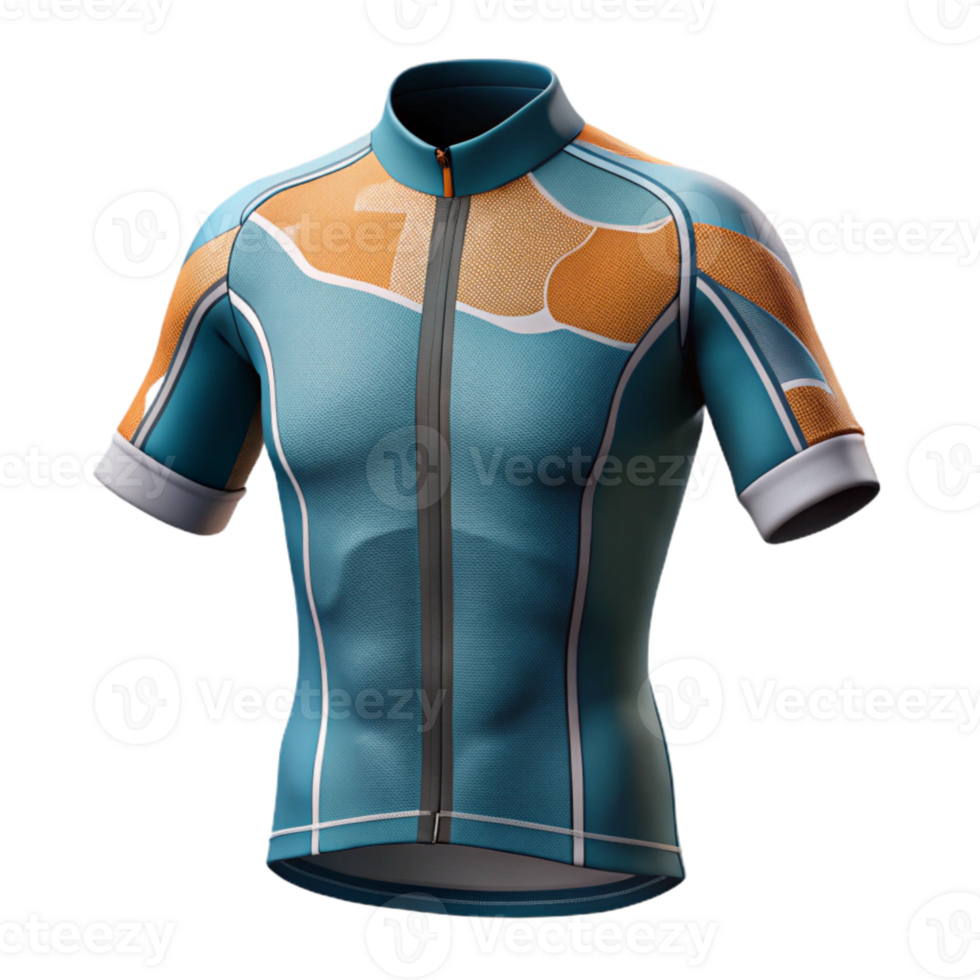 magnificent traditional Cycling Jersey Reflective Piping Detail Cutout professional png