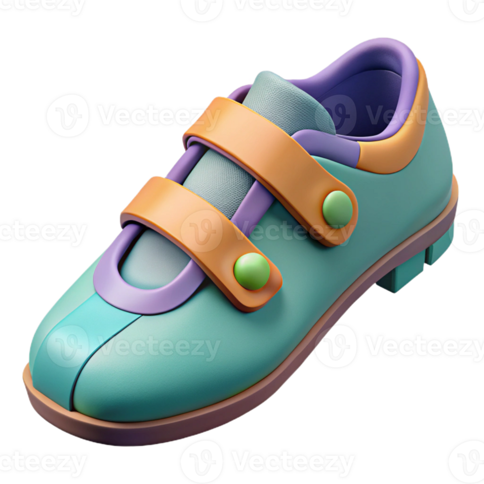 vibrant modern Cycling Shoes with Boa Closure Top View Isolated original png