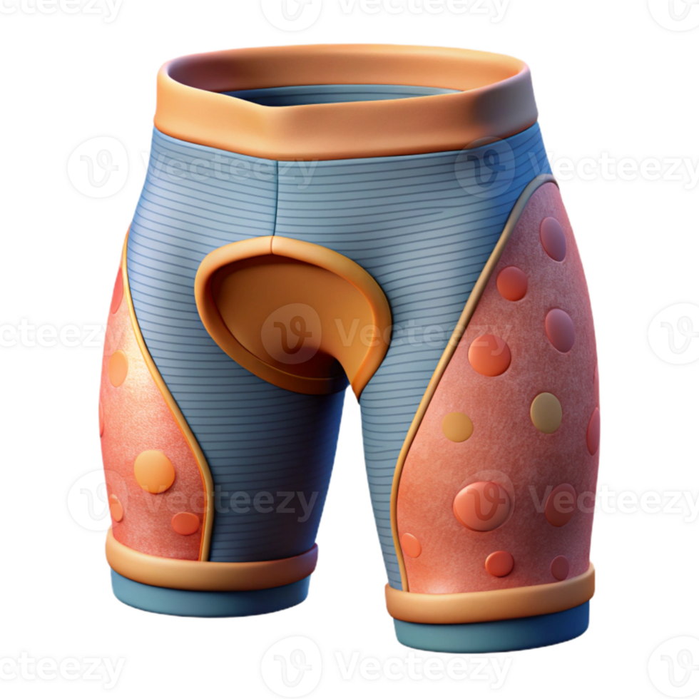 vibrant vintage Cycling Shorts Padded Close Up Cutout premium png