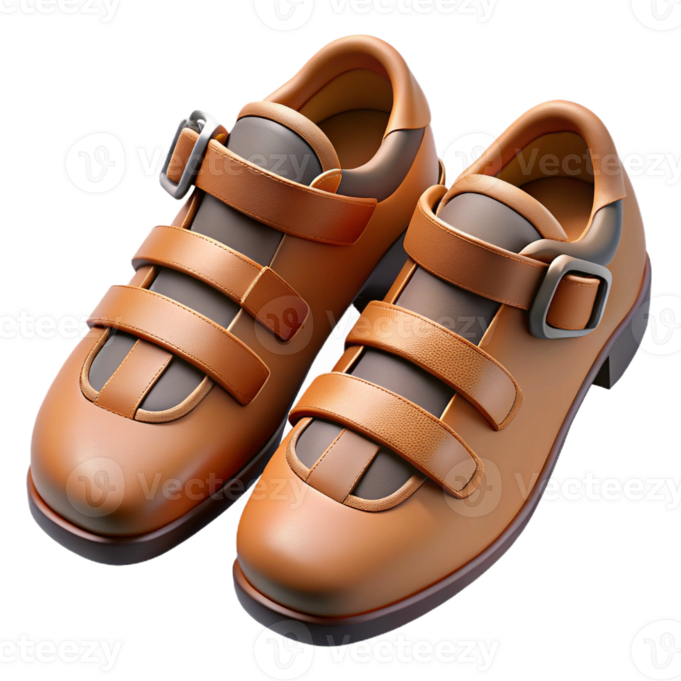 extraordinary artistic Cycling Shoes with Straps Top View Isolated high quality png