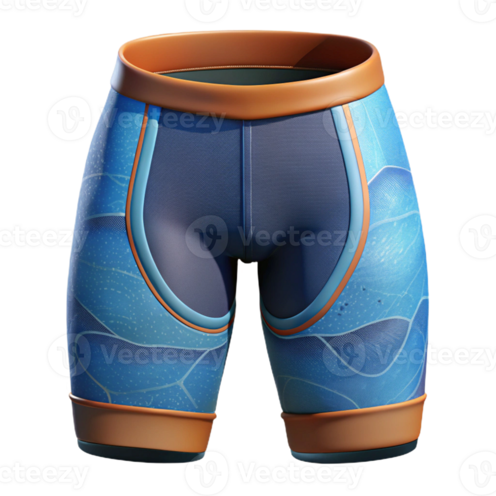 vibrant minimalist Cycling Shorts Padded Detail Transparent Background png
