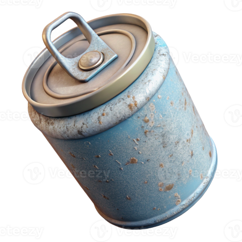 wonderful contemporary Cylindrical Can with Pull Tab Top Transparent Background png