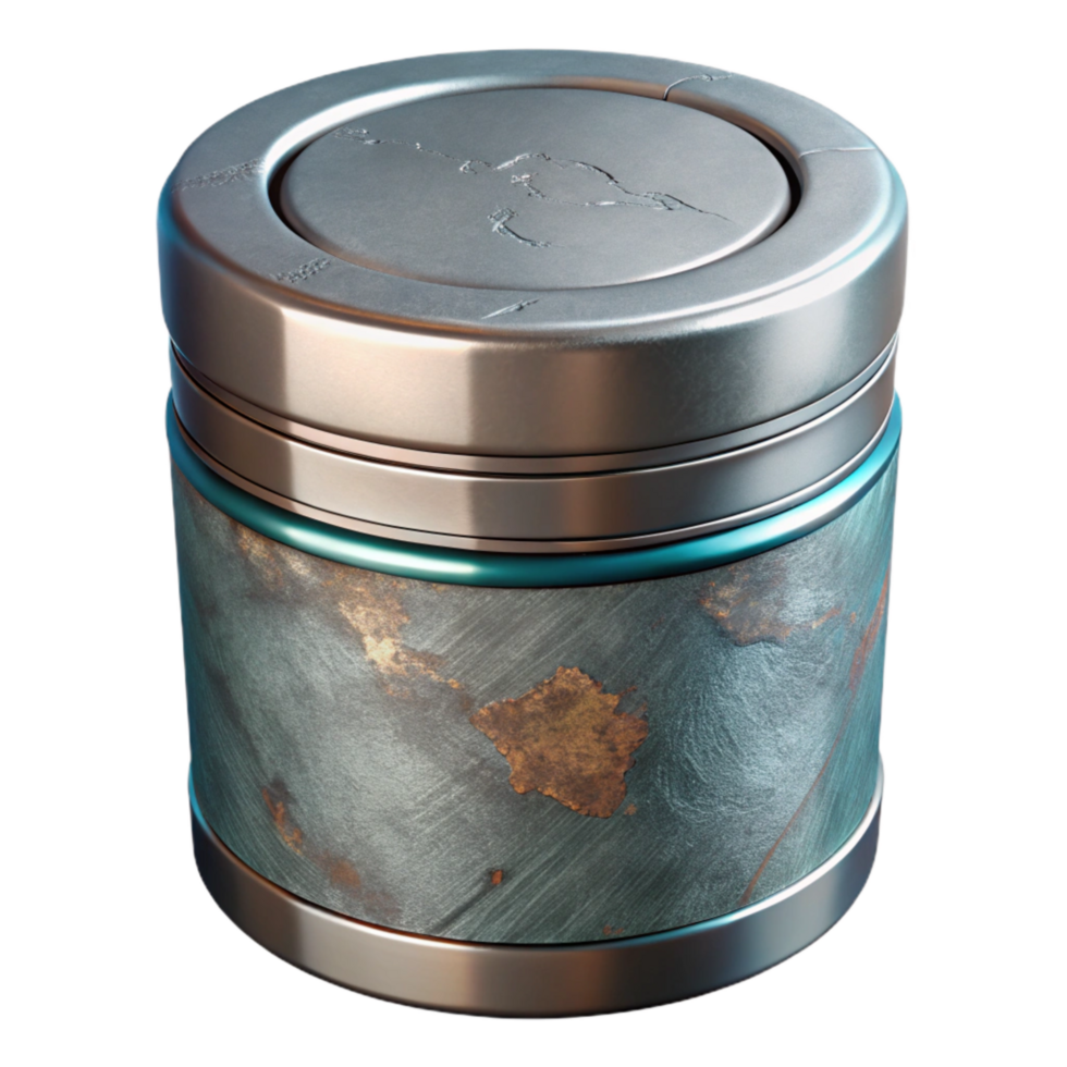 extraordinary abstract Cylindrical Container with Metallic Lid Cutout Element genuine png