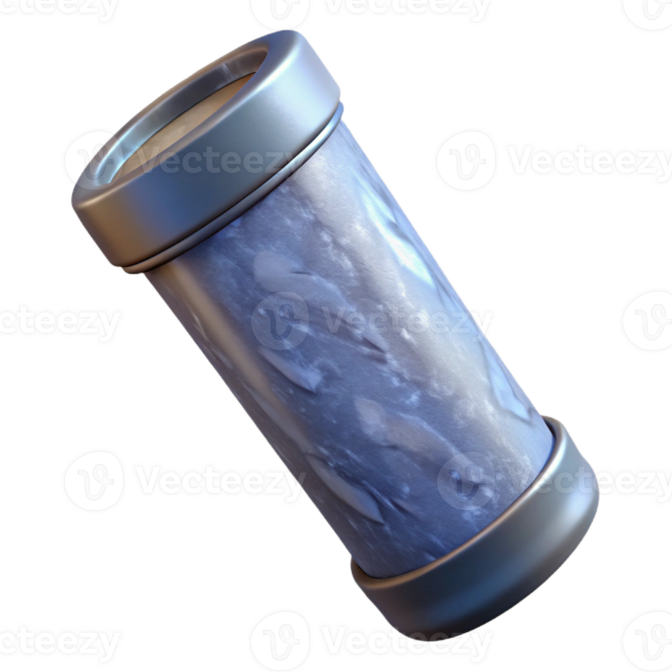 magnificent rustic Cylindrical Tube with Screw Cap Transparent Background original png
