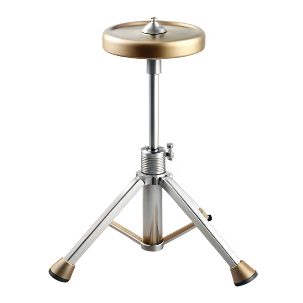 stunning modern Cymbal Stand Base Tripod Design Chrome Finish Cutout original png