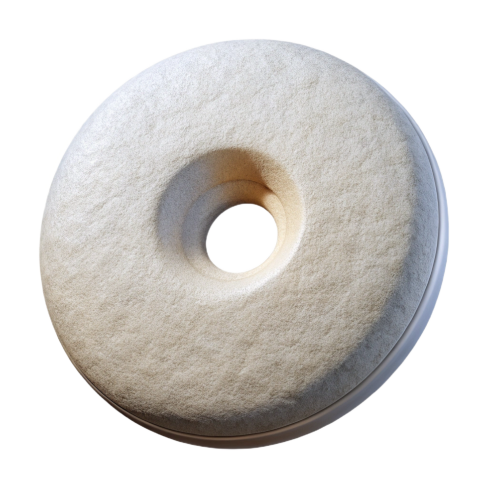 beautiful modern Cymbal Felt Washer Protective Pad White Color Transparent Background premium png
