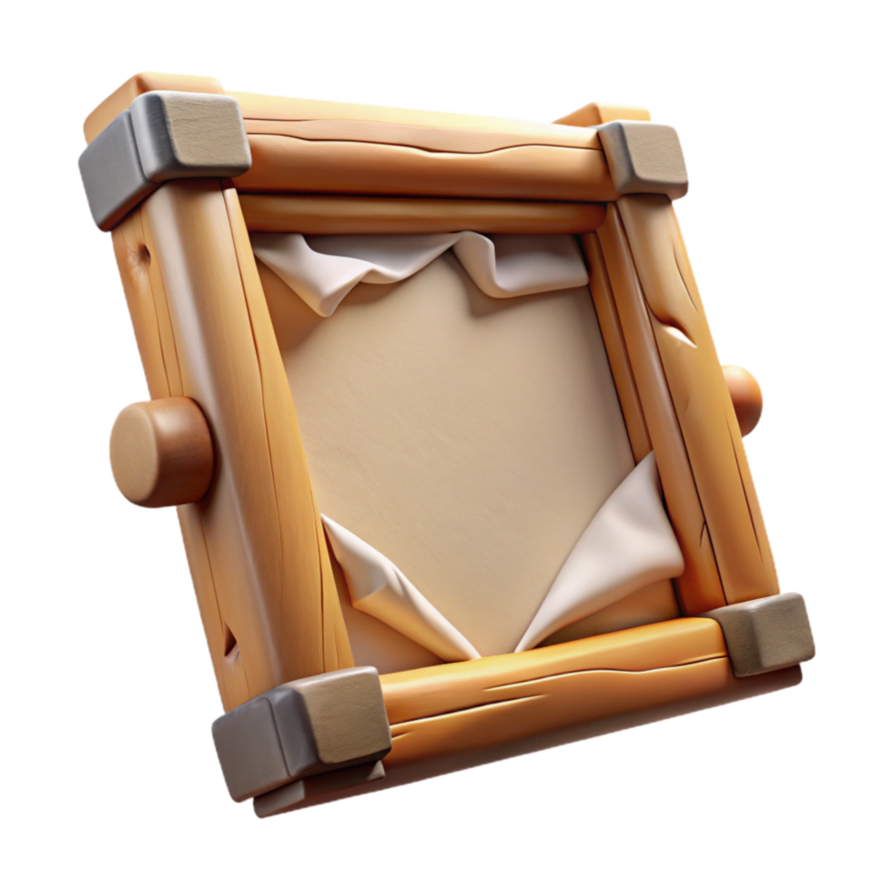 impressive artistic Damaged Painting Canvas Stretching Frame Repair Cutout original png