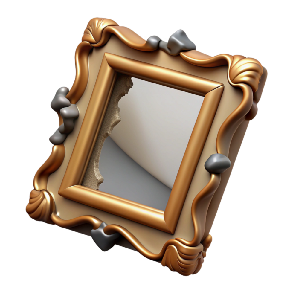 stunning abstract Damaged Painting Frame Repair Woodworking Isolated high quality png