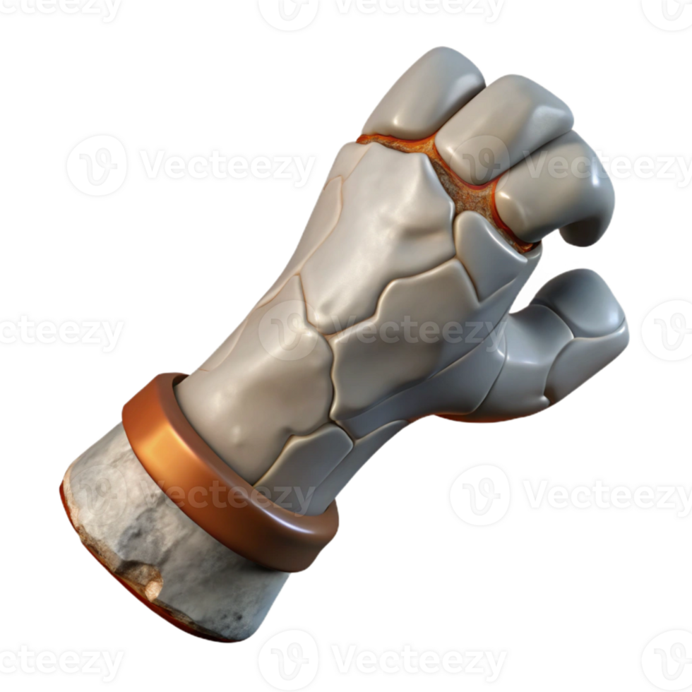 vibrant creative Damaged Sculpture Arm Fragment Isolated on Transparent Background authentic png