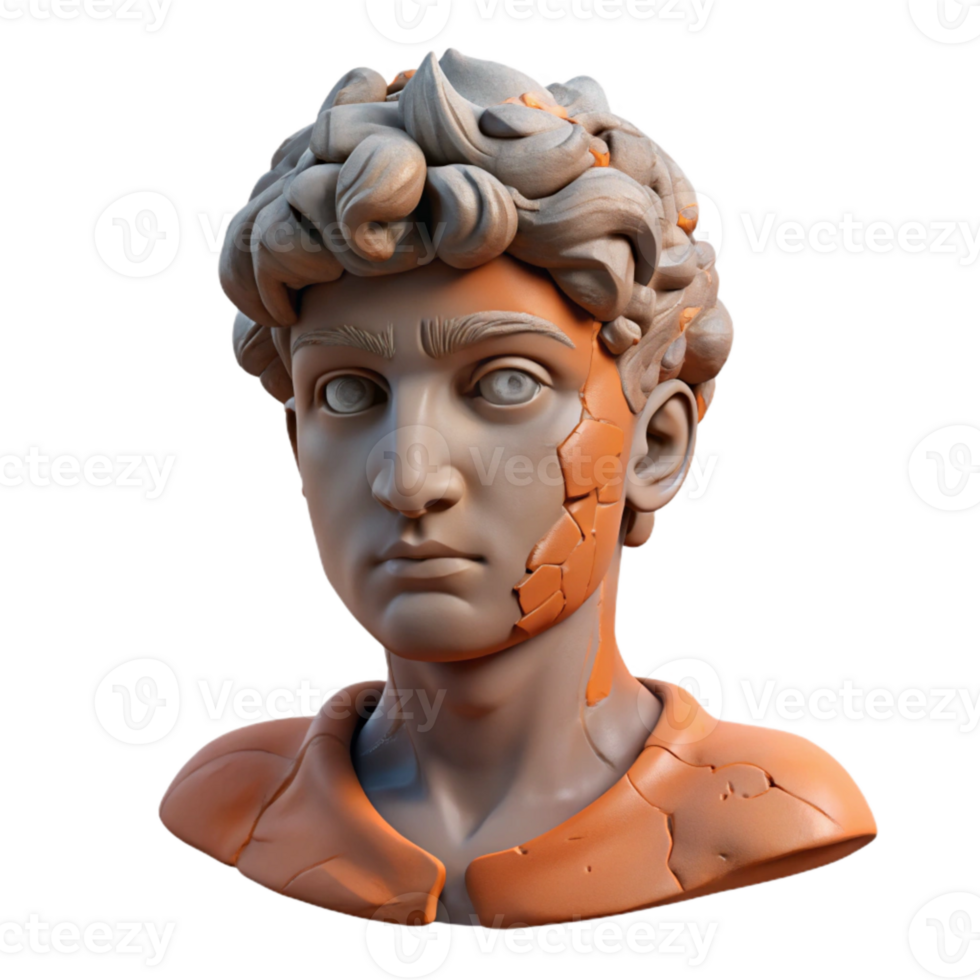 magnificent artistic Damaged Sculpture Restoration Clay Modeling Transparent Background original png