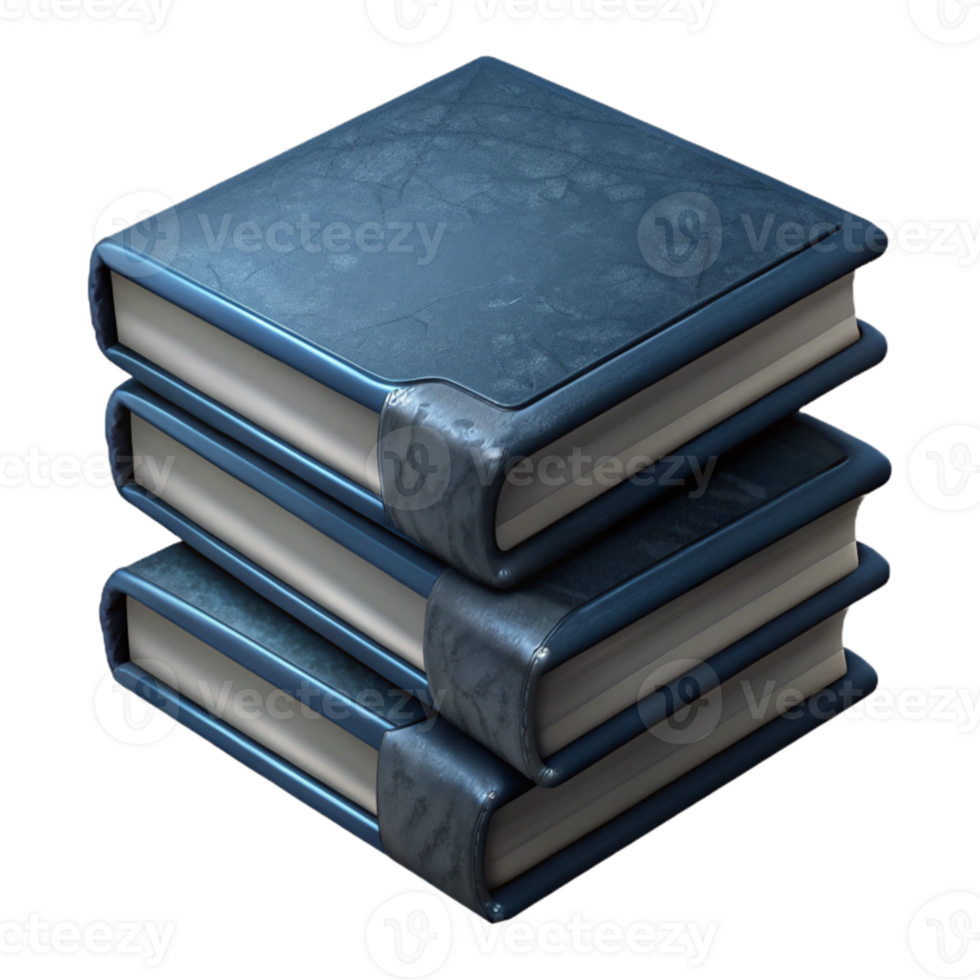 elegant minimalist Dark Academia Stacked Books Transparent Background Top View original png