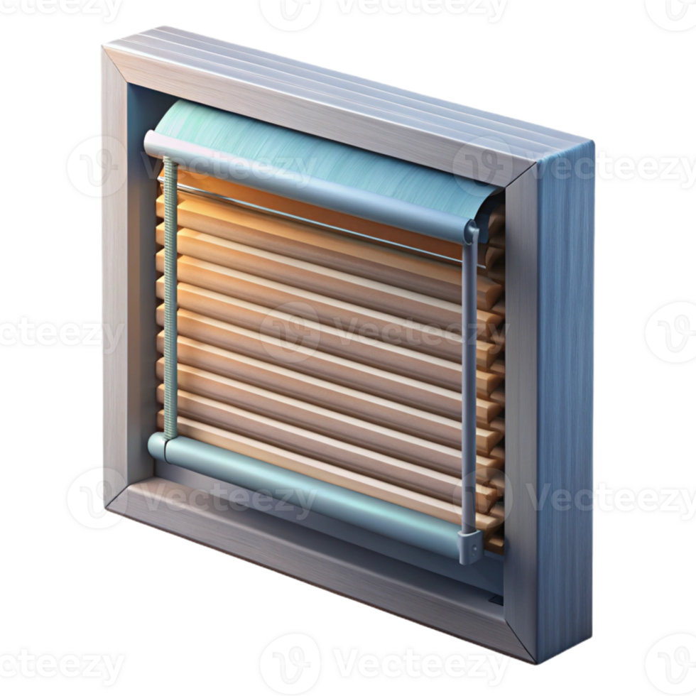 wonderful classic Smart Blinds Fully Open Side View Transparent Background exclusive png
