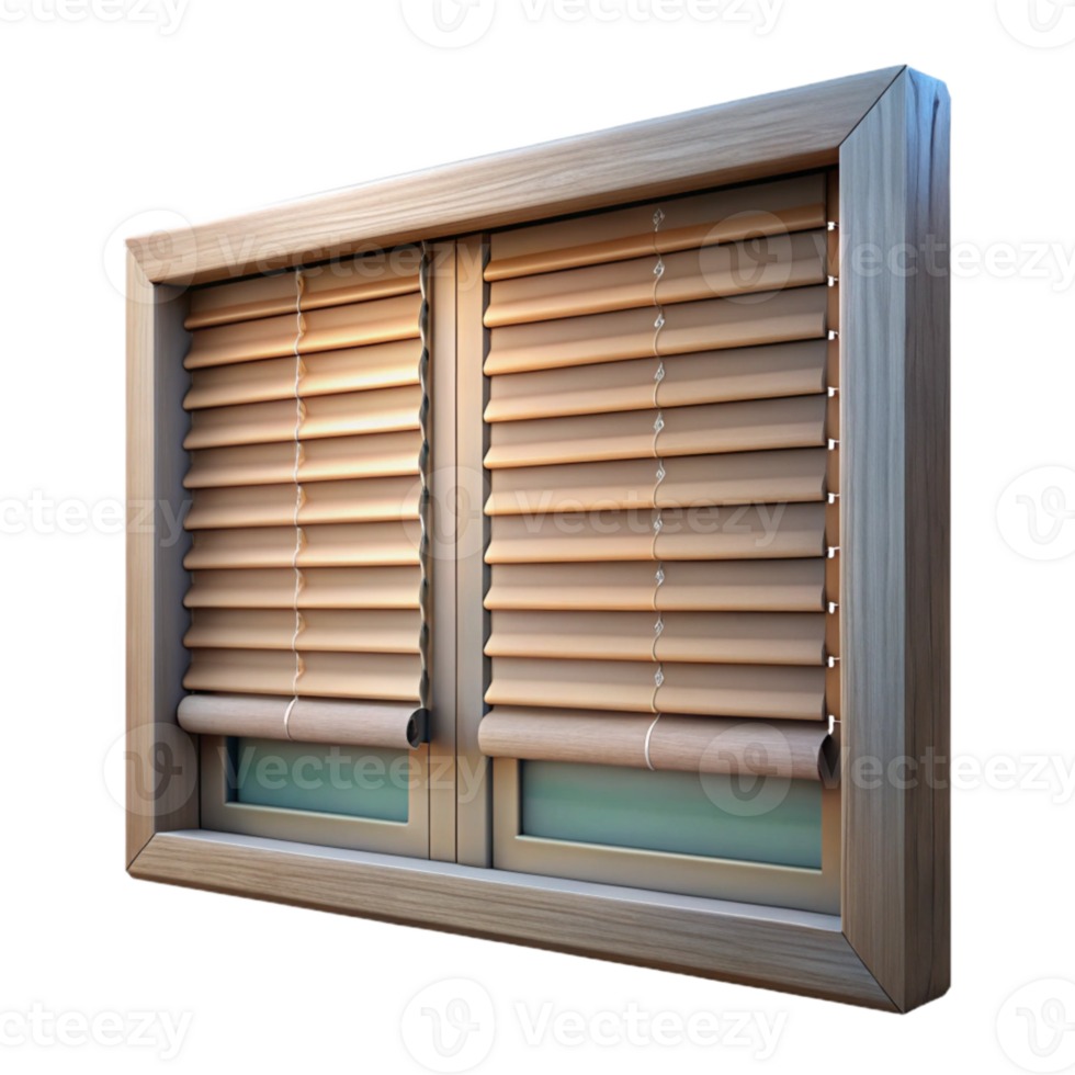 magnificent creative Smart Blinds Halfway Open Isolated on Transparent Background authentic png