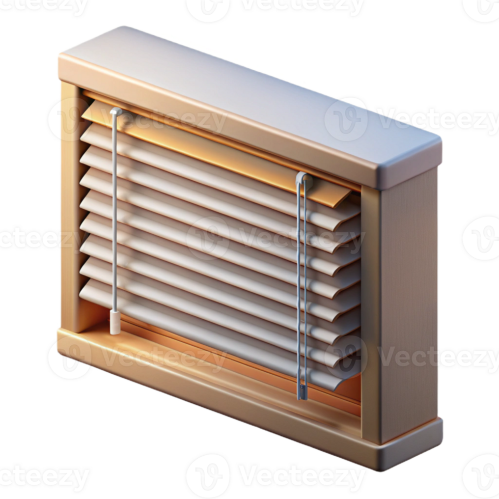 wonderful contemporary Smart Blinds Partially Open Side View Transparent Background original png