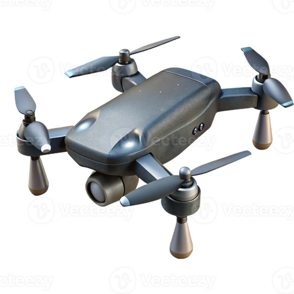vibrant abstract Dark Grey Drone Hovering Transparent Background high quality png