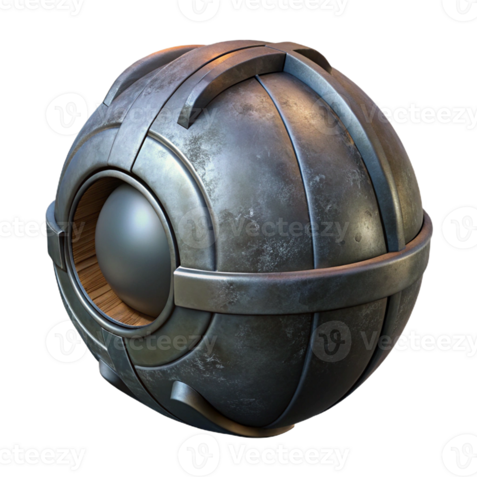 vibrant contemporary Dark Gray Space Pod Isolated Transparent Background png